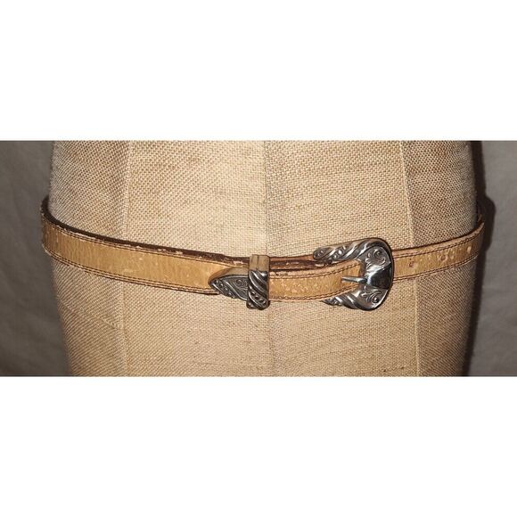 Nocona Belt Co Brown w silver hardware Size 32 USA Made Western Rodeo - Picture 2 of 9